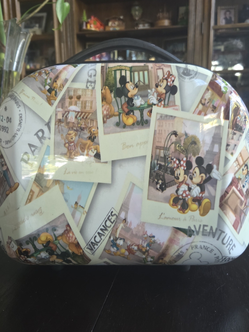 Rare Disney Mickey & Minnie Travel Cosmetic Bag (Vanity)- White/Pastel